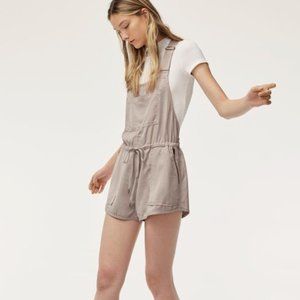 Aritzia Wilfred Free Beige Beatriz Romper (Large)